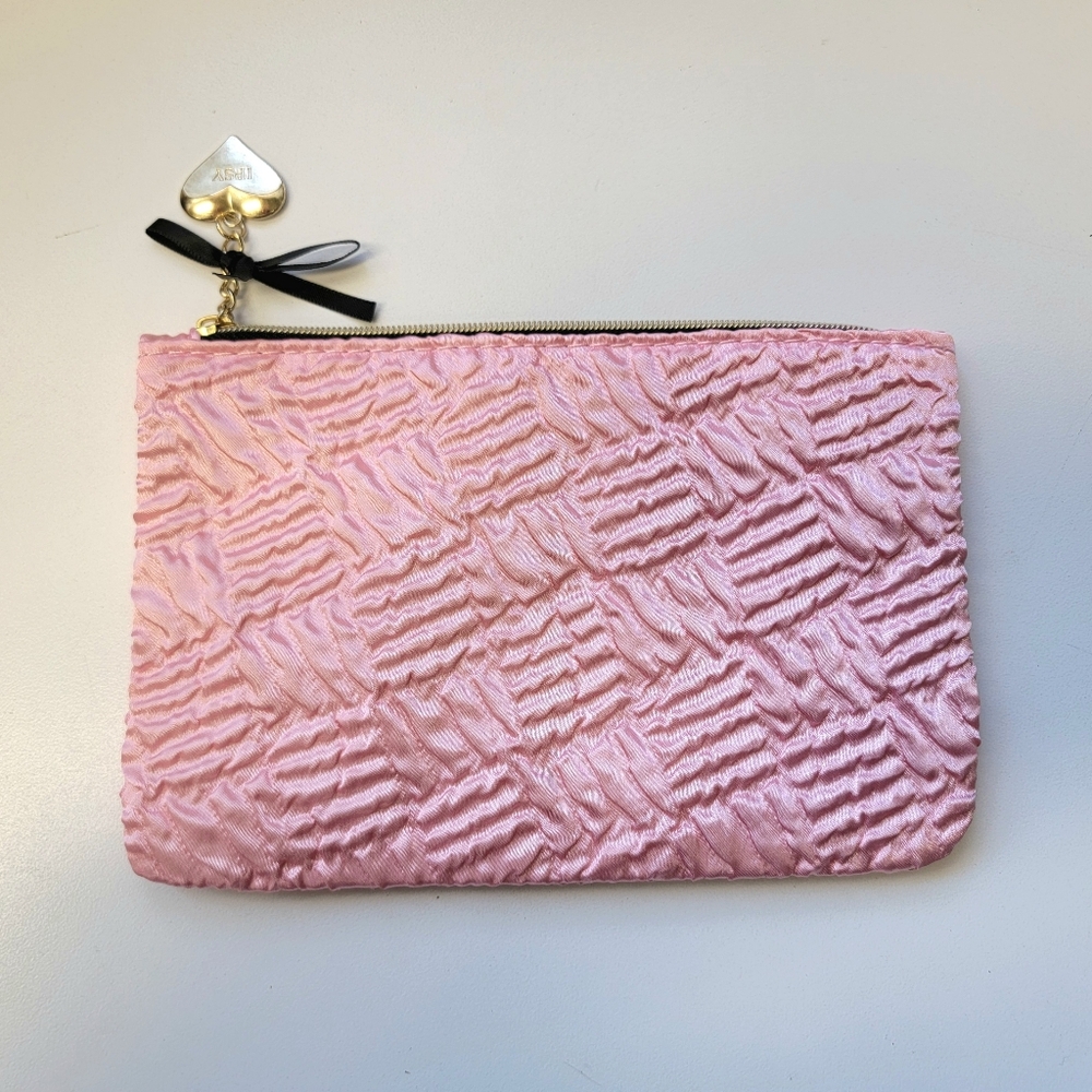🦋 3 for $10 ~ IPSY Glam Bag February 2024 Design Satin‎ Baby Pink Mini Purse - Picture 2 of 5